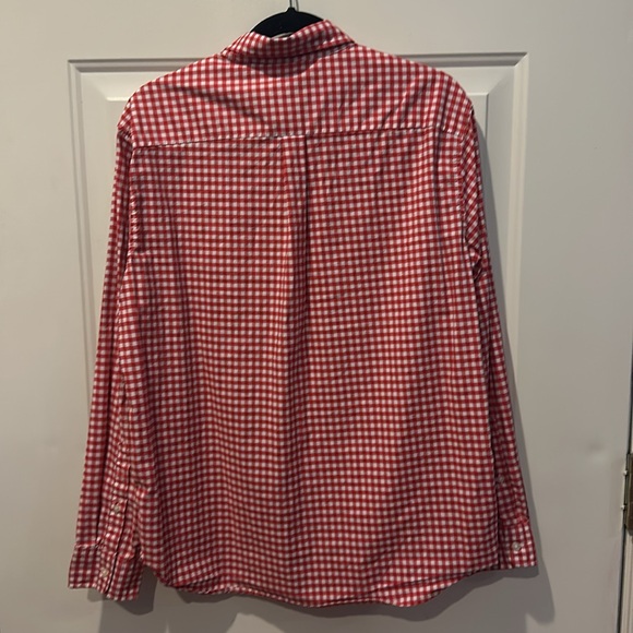 Vineyard Vines Mens Size Medium Checkered Button Down Red and White - Picture 4 of 5